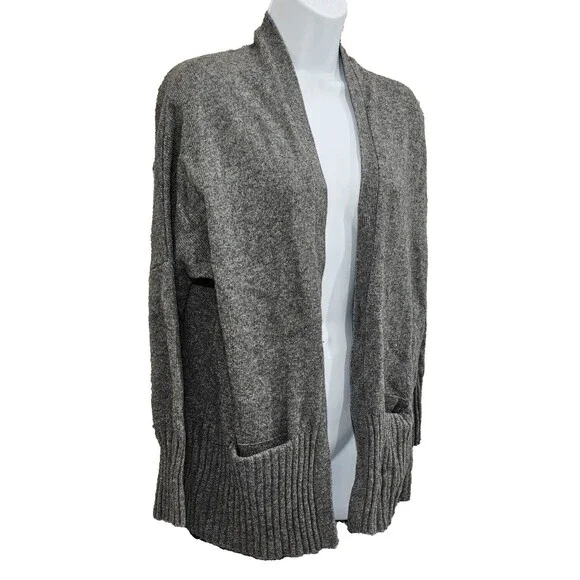 J. Crew Cardigan Women's S Wool Cashmere Gray Coastal Academia Quiet Luxury - Picture 7 of 12